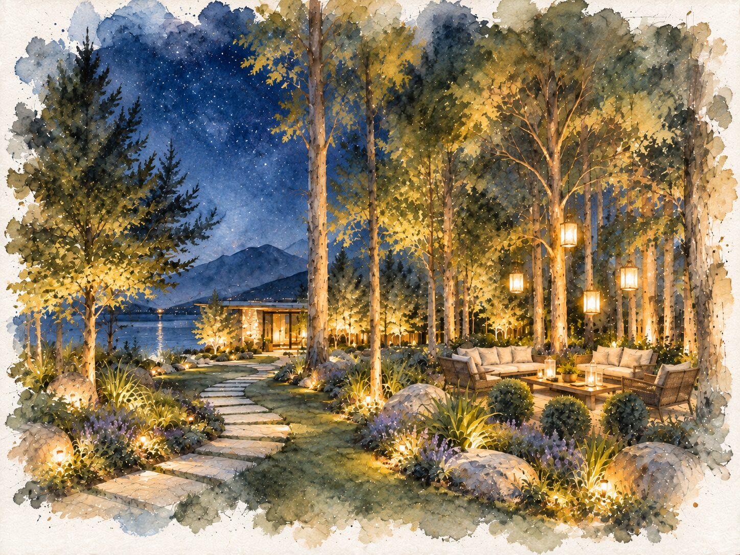 The Garden · Lanterns by Night